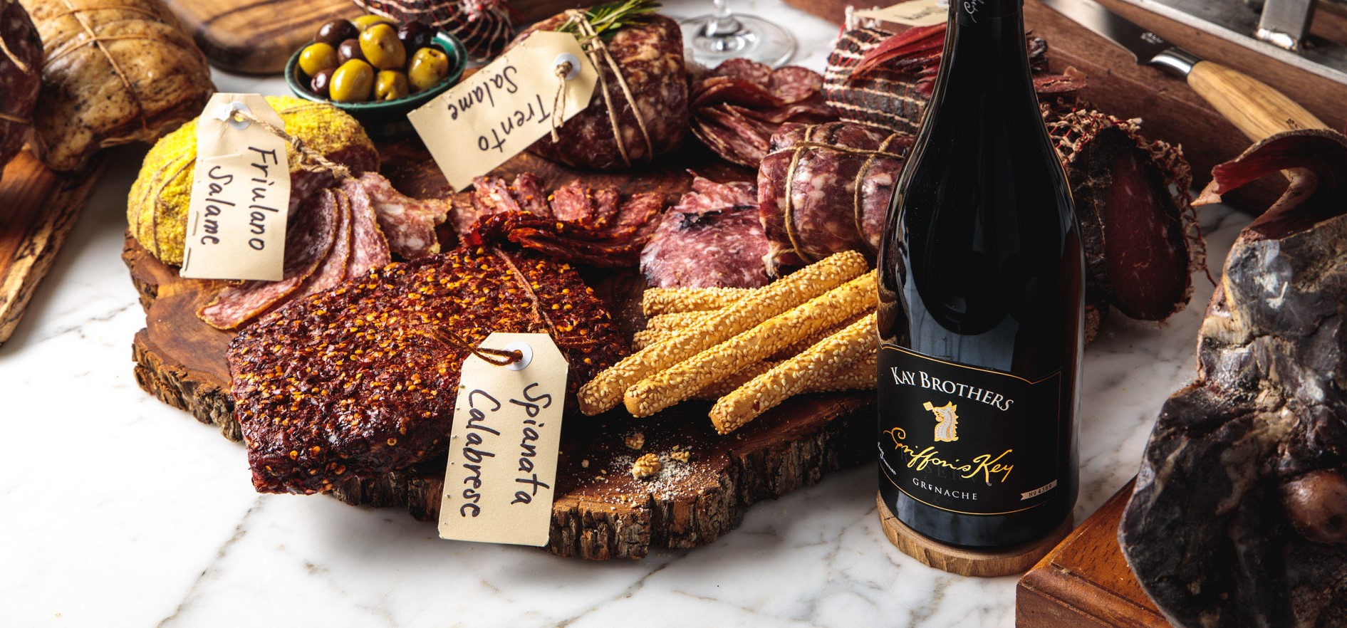 Kay Brothers Grenache & Charcuterie platter